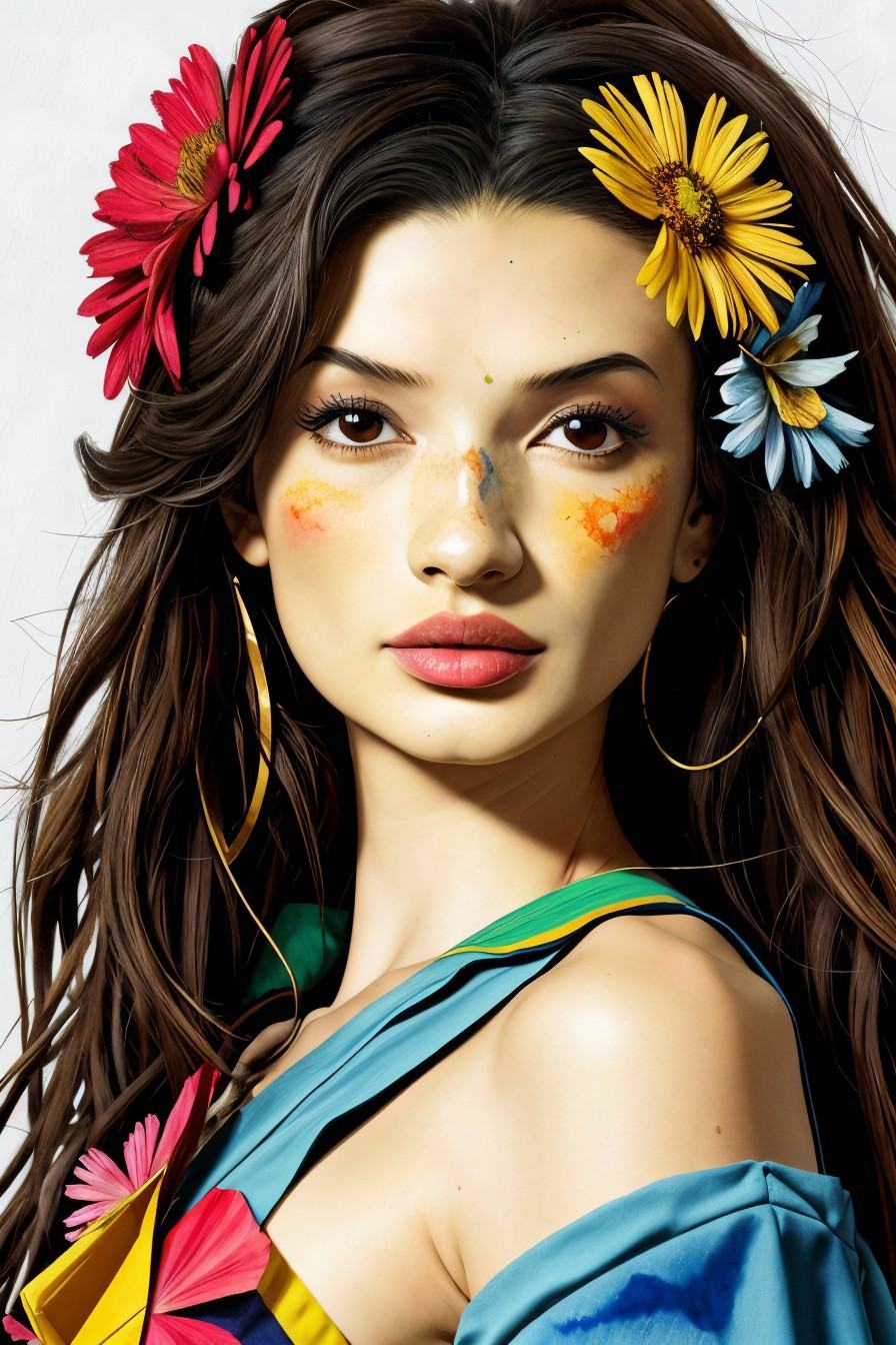 watercolor style portrait of AliceGreczyn,  face,  eyes on Tensor.Art