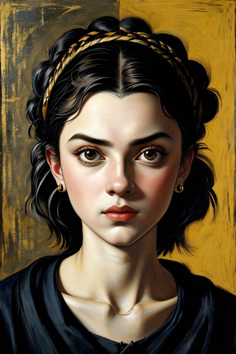 vexel style portrait of SavannahRaeDemers,  face,  eyes on Tensor.Art
