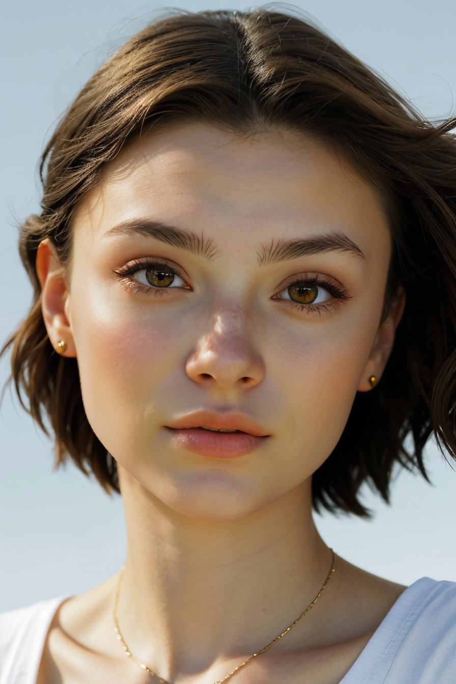 vexel style portrait of realistic photo of SavannahRaeDemers,  face,  eyes on Tensor.Art