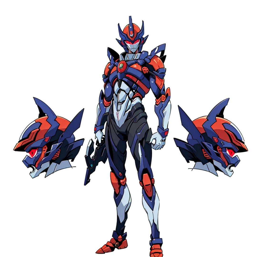 (masterpiece:1.3), (the best quality:1.2), (super fine illustrations:1.2), (Masterpiece), high quality, high detail,((white background:1.2)), looking at viewer, (SOLO:1.4),outline,,simple background, breastplate,armor,shoulder armor,gauntlets,cover,mask,helmet, horns, robot, mecha