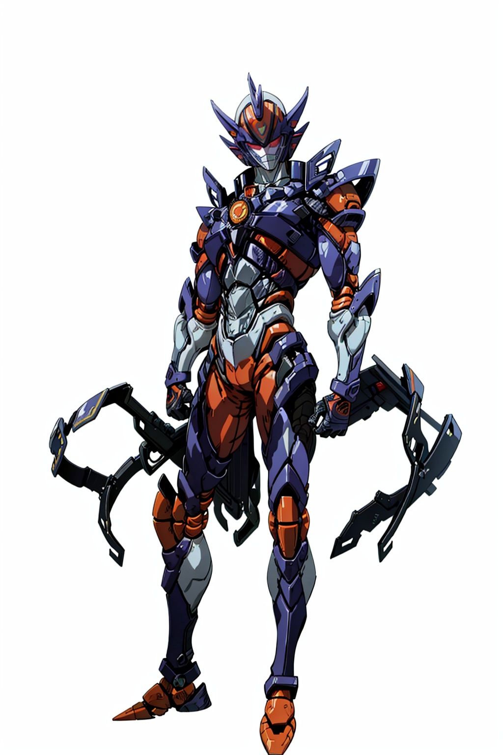 (masterpiece:1.3), (the best quality:1.2), (super fine illustrations:1.2), (Masterpiece), high quality, high detail,((white background:1.2)), looking at viewer, (SOLO:1.4),outline,,simple background, breastplate,armor,shoulder armor,gauntlets,cover,mask,helmet, horns, robot, mecha