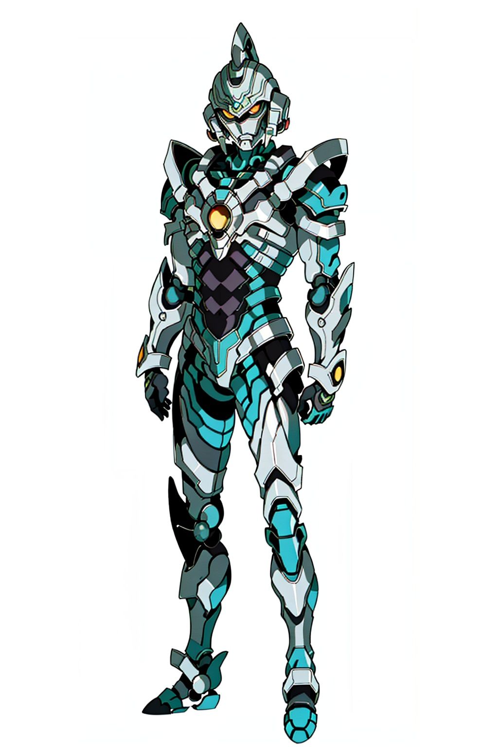 (masterpiece:1.3), (the best quality:1.2), (super fine illustrations:1.2), (Masterpiece), high quality, high detail,((white background:1.2)), looking at viewer, (SOLO:1.4),outline,,simple background, helmet,mask,cover,gauntlets,shoulder armor,armor,breastplate, robot,mecha,helmet