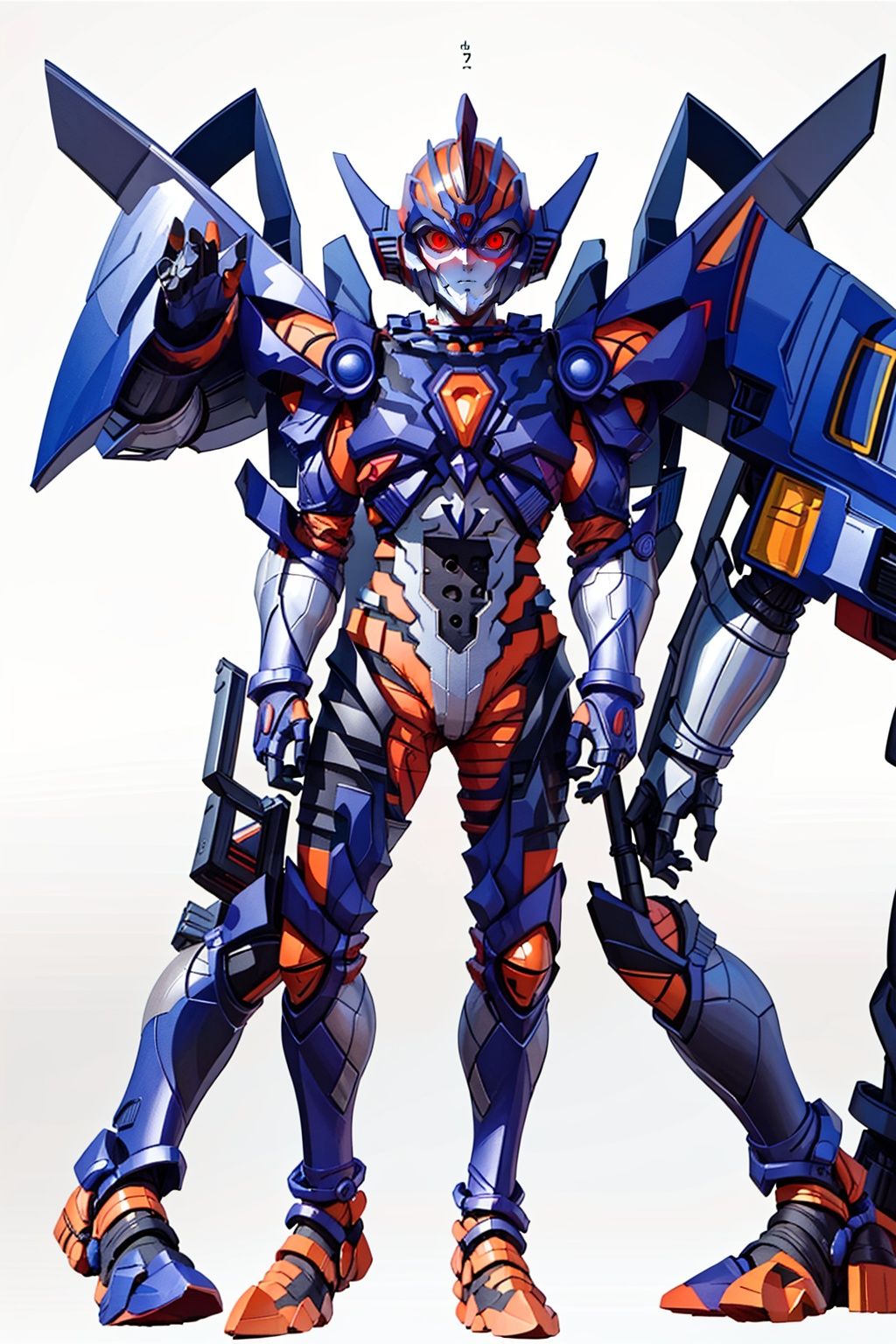 (masterpiece:1.3), (the best quality:1.2), (super fine illustrations:1.2), (Masterpiece), high quality, high detail,((white background:1.2)), looking at viewer, (SOLO:1.4),outline,,simple background, super robot,mecha,robot,breastplate,armor,shoulder armor,gauntlets,cover,mask,helmet,super robot