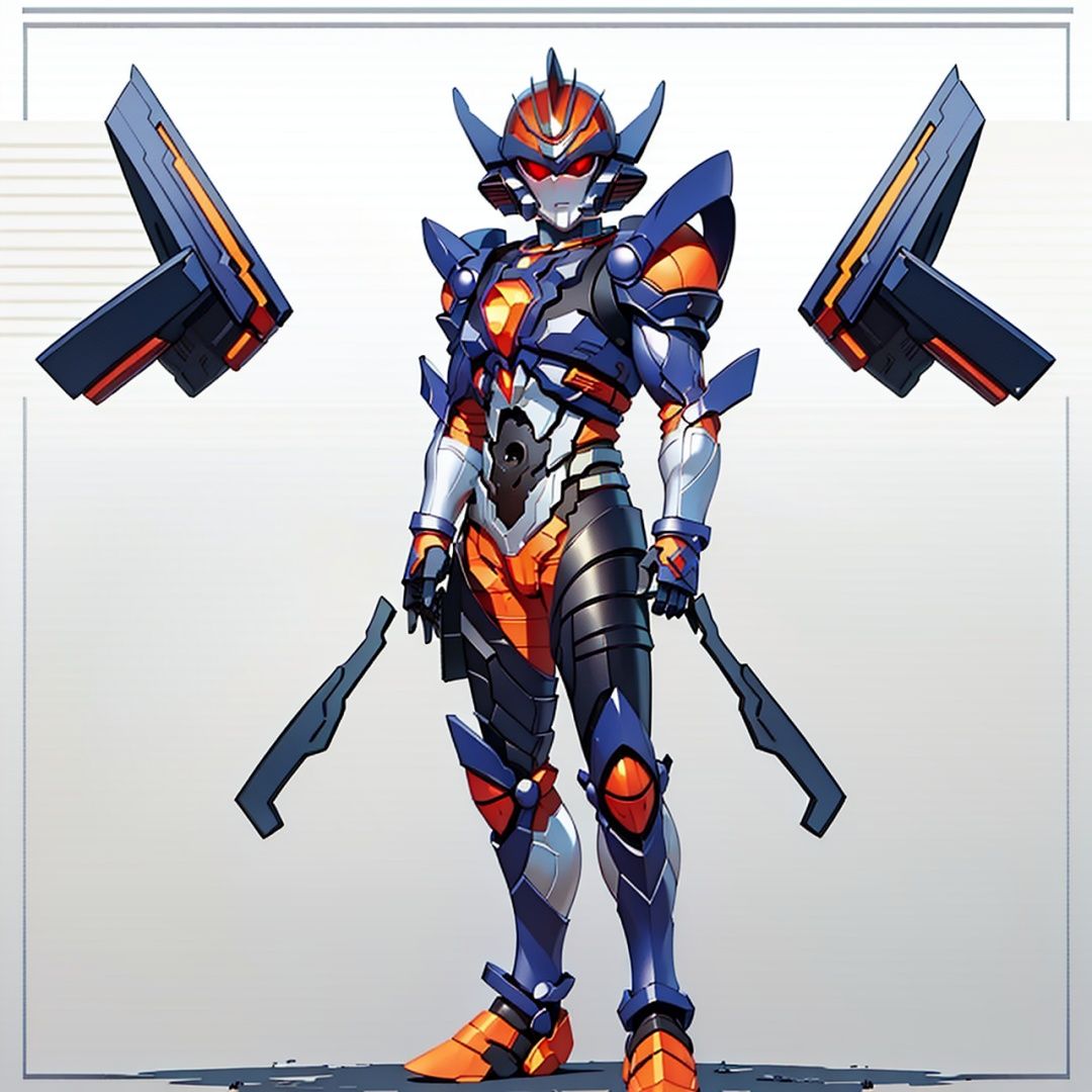 (masterpiece:1.3), (the best quality:1.2), (super fine illustrations:1.2), (Masterpiece), high quality, high detail,((white background:1.2)), looking at viewer, (SOLO:1.4),outline,,simple background, super robot,mecha,robot,breastplate,armor,shoulder armor,gauntlets,cover,mask,helmet,super robot