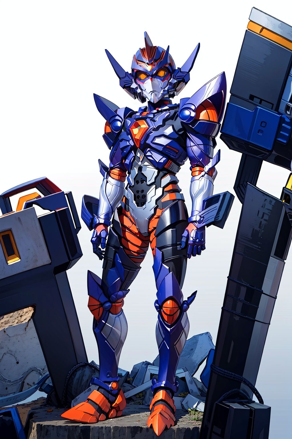 (masterpiece:1.3), (the best quality:1.2), (super fine illustrations:1.2), (Masterpiece), high quality, high detail,((white background:1.2)), looking at viewer, (SOLO:1.4),outline,,simple background, super robot,mecha,robot,breastplate,armor,shoulder armor,gauntlets,cover,mask,helmet,super robot
