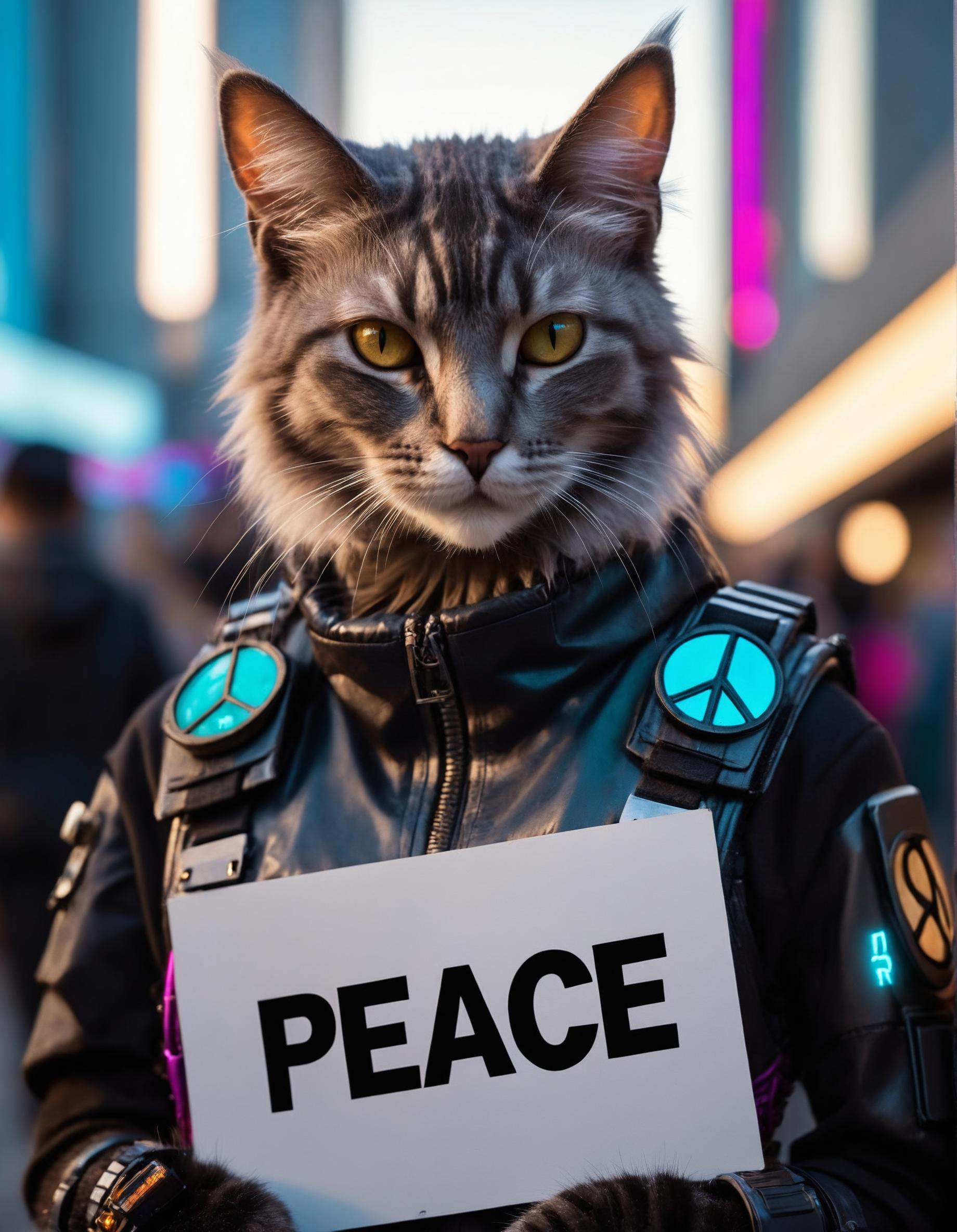 (cat),  ,  protest on Tensor.Art