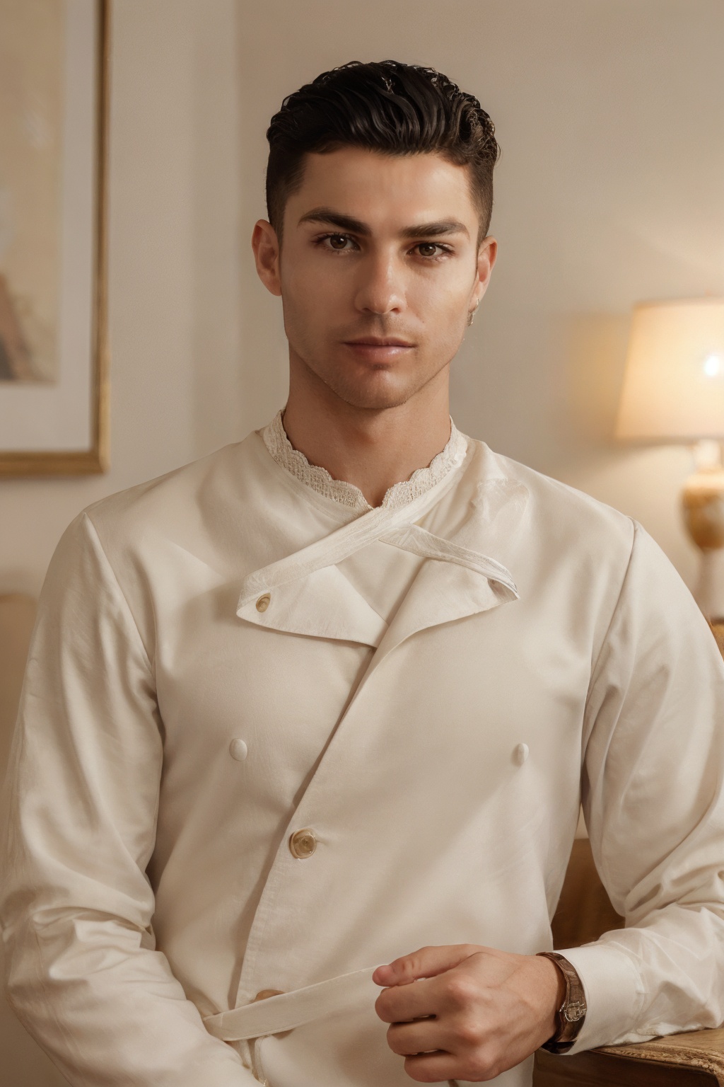 ((Portrait Photography)),potrait,r0n4ld0A ,dashing 33-year-old with refined features and a sophisticated demeanor poses against a timeless backdrop. The 4K resolution highlights every aspect of his elegance and charm, elegance-themed photography by Eleanor Eleganza, 2023, 4K camera, soft studio lighting, <lora:r0n4ld0-06:0.8>, <lora:users_LORA_614422834634253146_yuzu2:0.2>