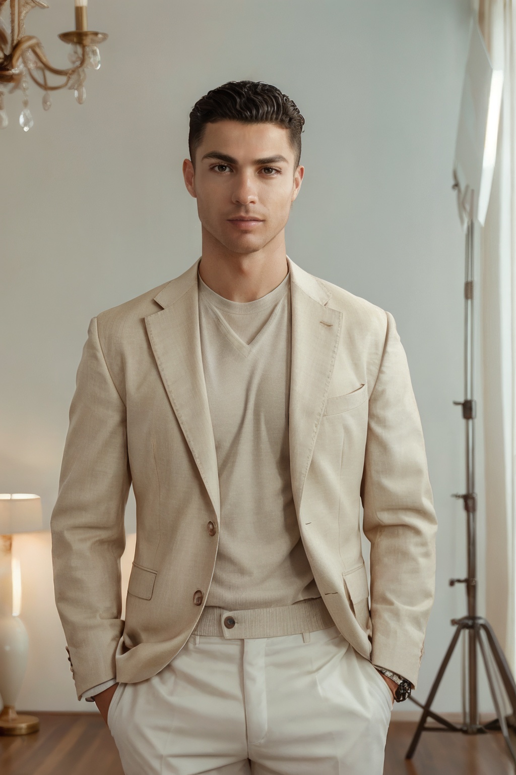 ((photographed by Sports Illustrated)),potrait,r0n4ld0A ,dashing 33-year-old with refined features and a sophisticated demeanor poses against a timeless backdrop. The 4K resolution highlights every aspect of his elegance and charm, elegance-themed photography by Eleanor Eleganza, 2023, 4K camera, soft studio lighting, <lora:r0n4ld0-06:0.8>, <lora:users_LORA_614422834634253146_yuzu2:0.2>