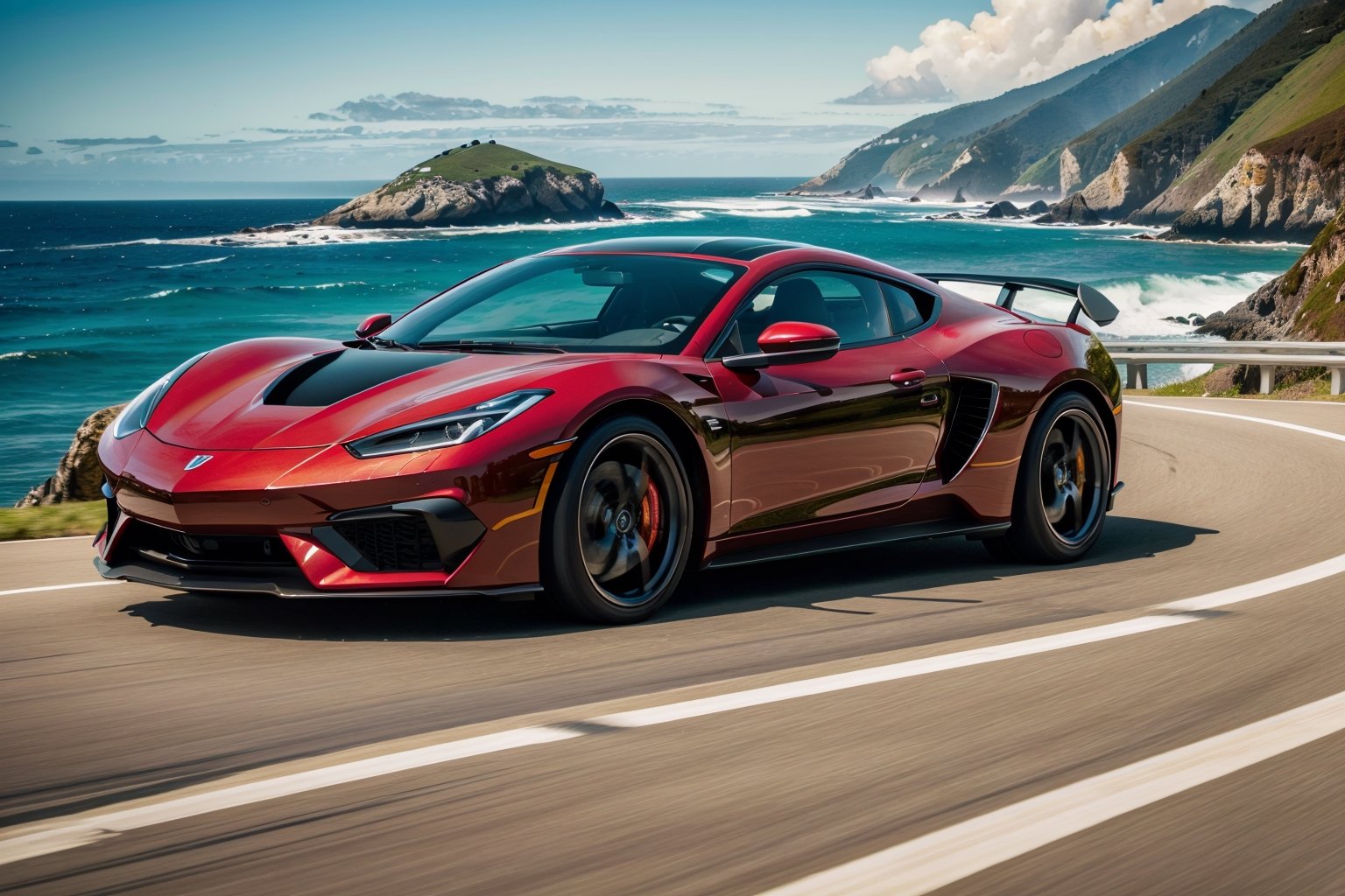 ultra-detailed,  ,  shiny red sports car by Shopon_skp on Tensor.Art
