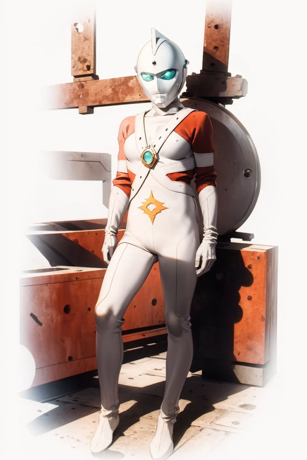 (masterpiece:1.3), (the best quality:1.2), (super fine illustrations:1.2), (Masterpiece), high quality, high detail,((white background:1.2)), looking at viewer, (SOLO:1.4),outline,,simple background, bodysuit,boots, armor, gloves,helmet,bodysuit