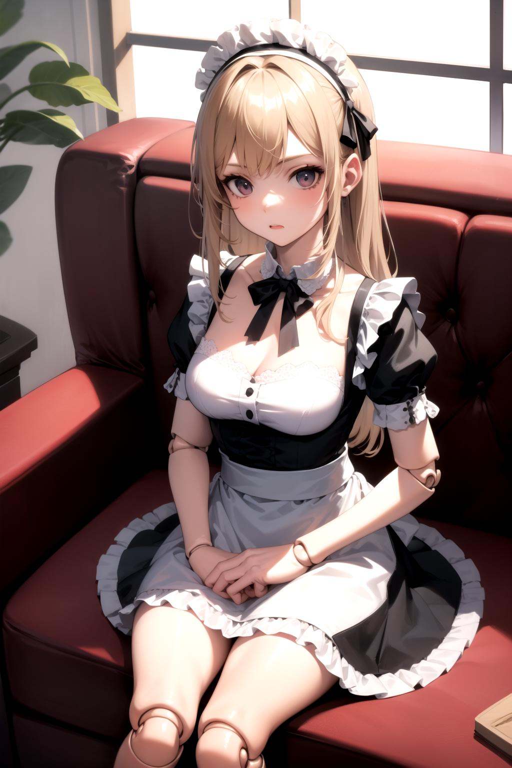 1girl,  maid,  doll joints on Tensor.Art