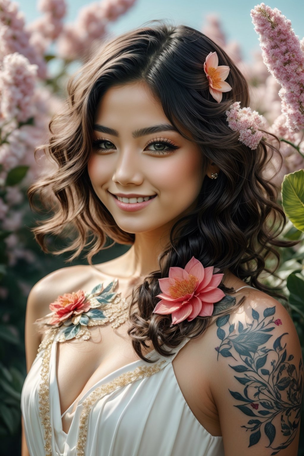 Closed lips,  cute smile,  protrait on Tensor.Art