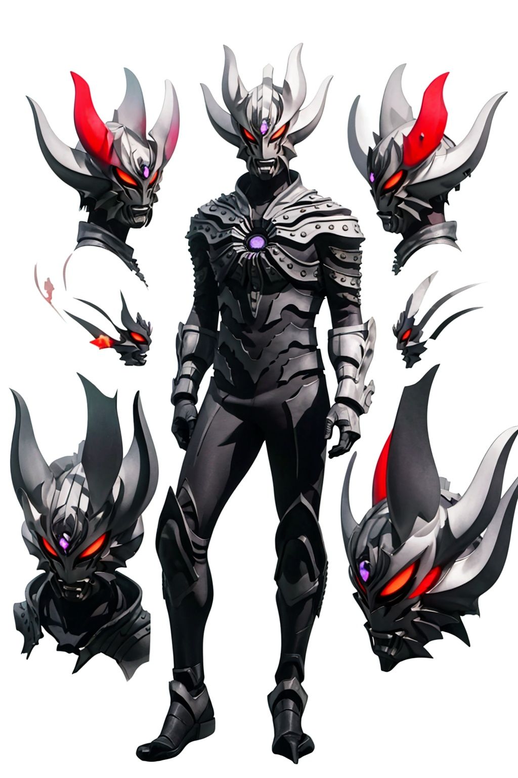 (masterpiece:1.3), (the best quality:1.2), (super fine illustrations:1.2), (Masterpiece), high quality, high detail,((white background:1.2)), looking at viewer, (SOLO:1.4),outline,,simple background,breastplate,shoulder armor,gauntlets,cover,mask, helmet, full armor,weapon,spikes, armor, gloves, horns