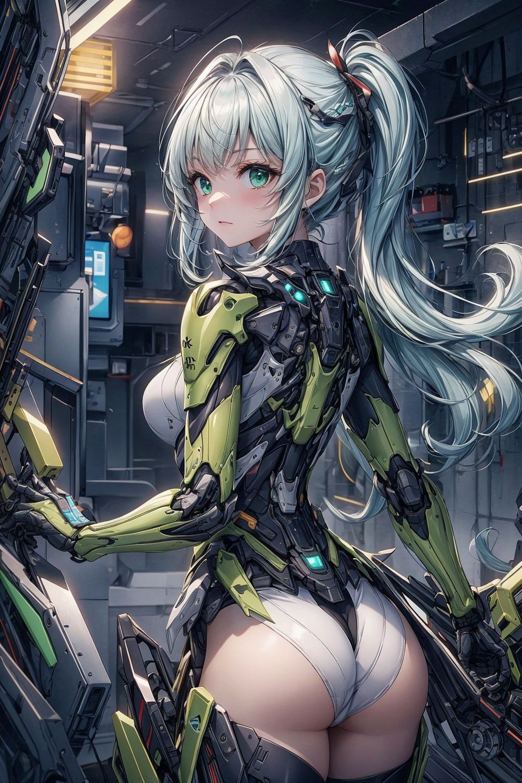 Best quality,8k,cg,1girl,green