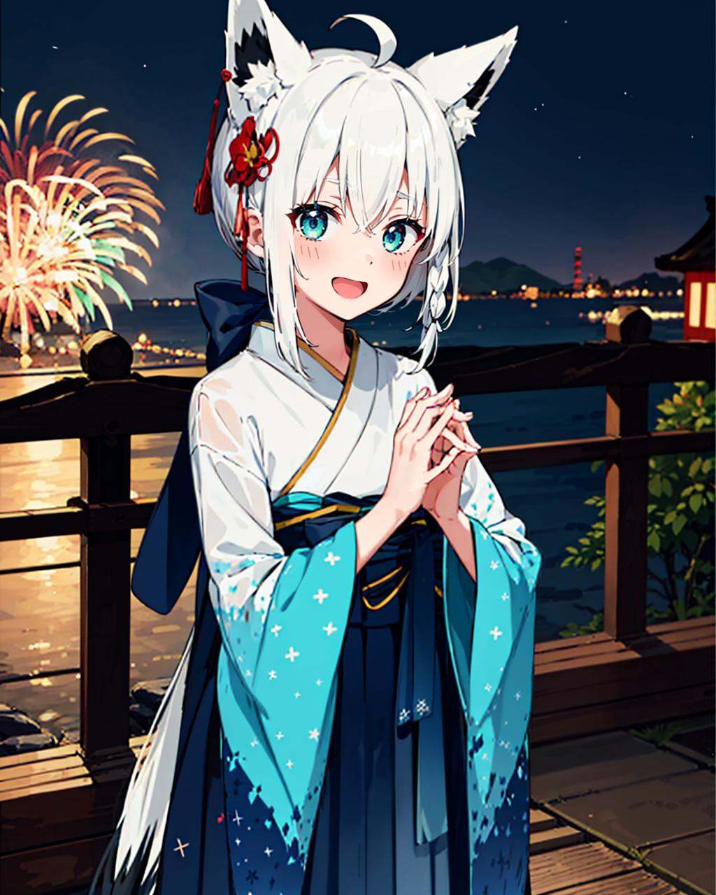 1girl,  solo,  japanese town on Tensor.Art