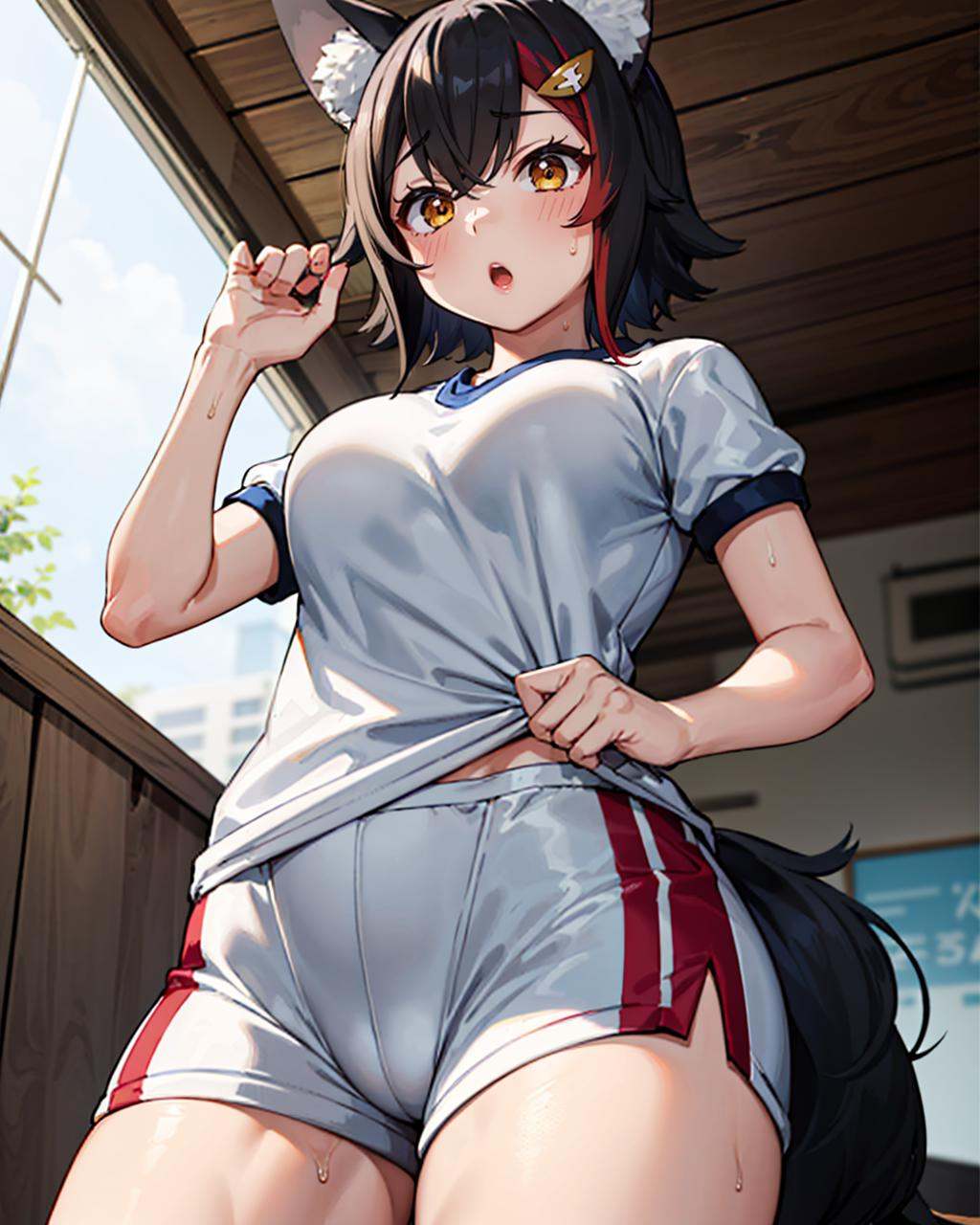 1girl,  solo,  gym on Tensor.Art