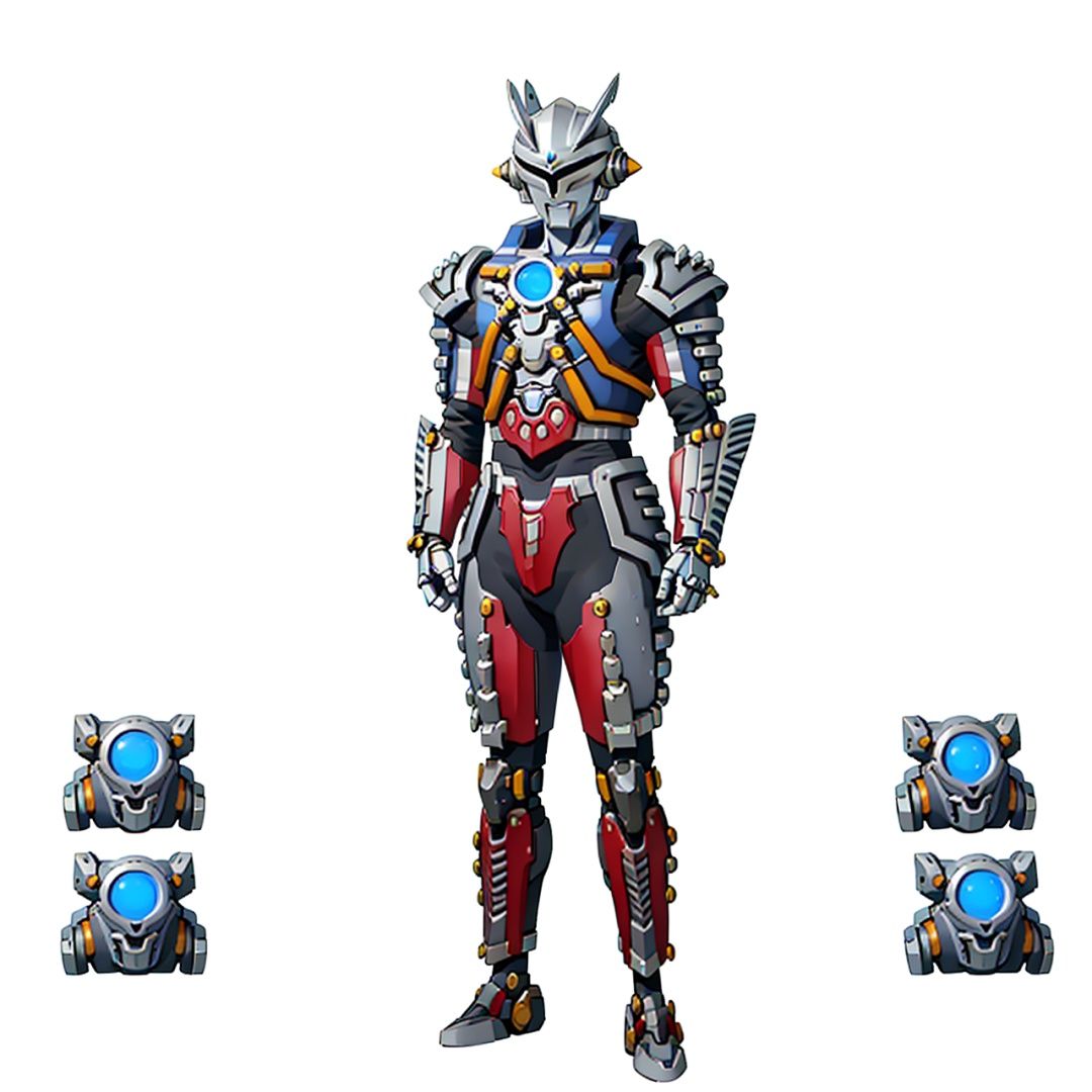 (masterpiece:1.3), (the best quality:1.2), (super fine illustrations:1.2), (Masterpiece), high quality, high detail,((white background:1.2)), looking at viewer, (SOLO:1.4),outline,,simple background,robot, pauldrons, spikes, horns, mecha,gloves,armor,full armor,helmet,mask,cover,gauntlets,shoulder armor,breastplate,mecha,