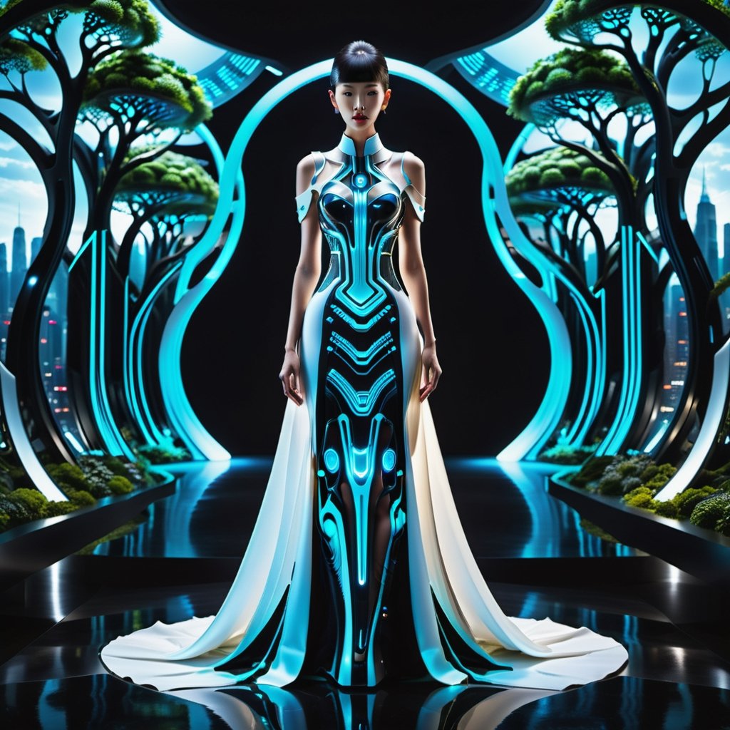 In a world where nature and technology converge in a breathtaking symphony of 'Bio-Mechanical Harmony,  ' imagine a charac...