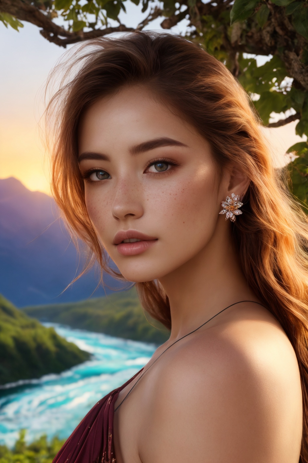 photorealistic,  ultra-detailed,  vibrant photography of a woman in nature on Tensor.Art