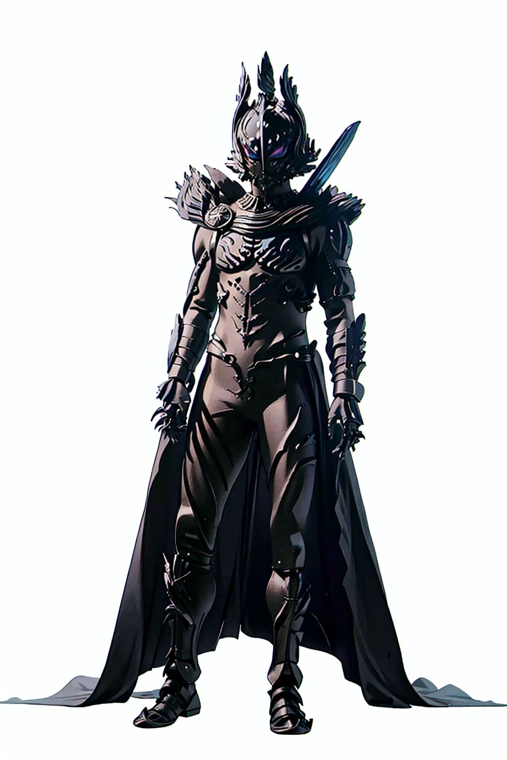 (masterpiece:1.3), (the best quality:1.2), (super fine illustrations:1.2), (Masterpiece), high quality, high detail,((white background:1.2)), looking at viewer, (SOLO:1.4),outline,,simple background,breastplate,shoulder armor,gauntlets,cover,mask, helmet, full armor,weapon,spikes, armor, gloves, horns