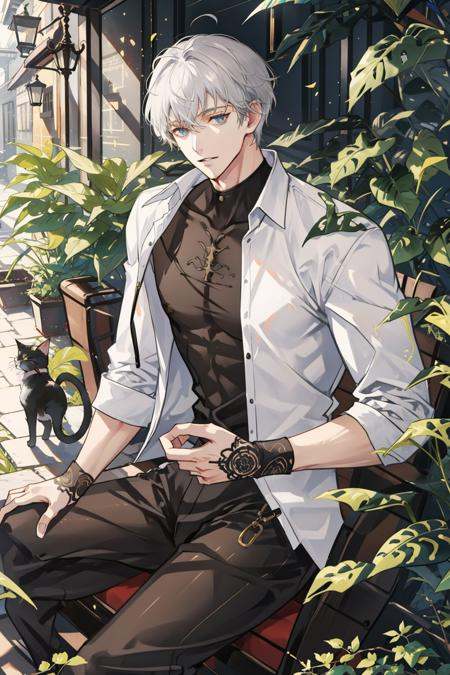 masterpiece,  best quality,  1 male on Tensor.Art