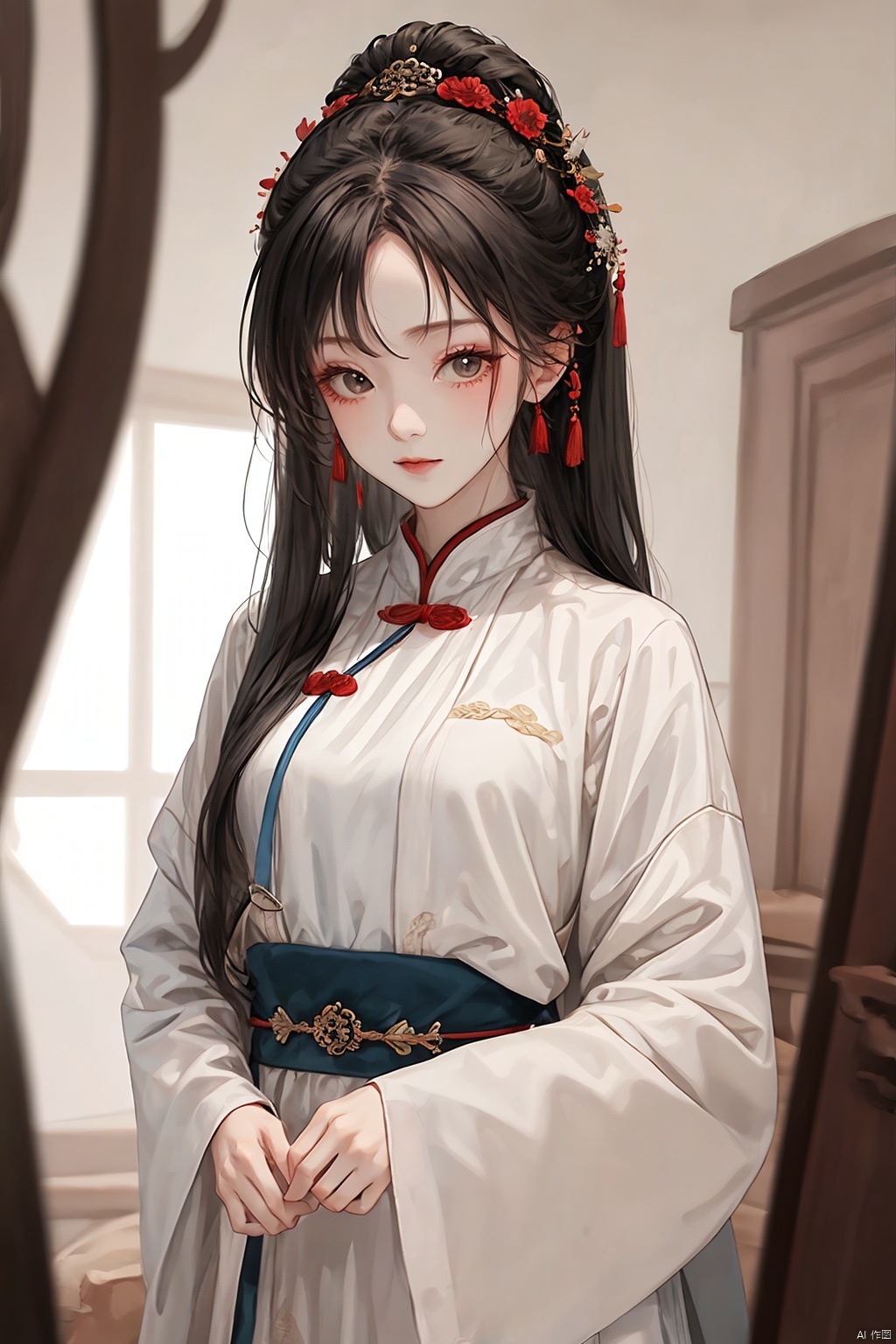  1girl, faxa, yinyou,yinyou color, liuti, sifang, zhandounvpu, wuxia, as girl, hanfu