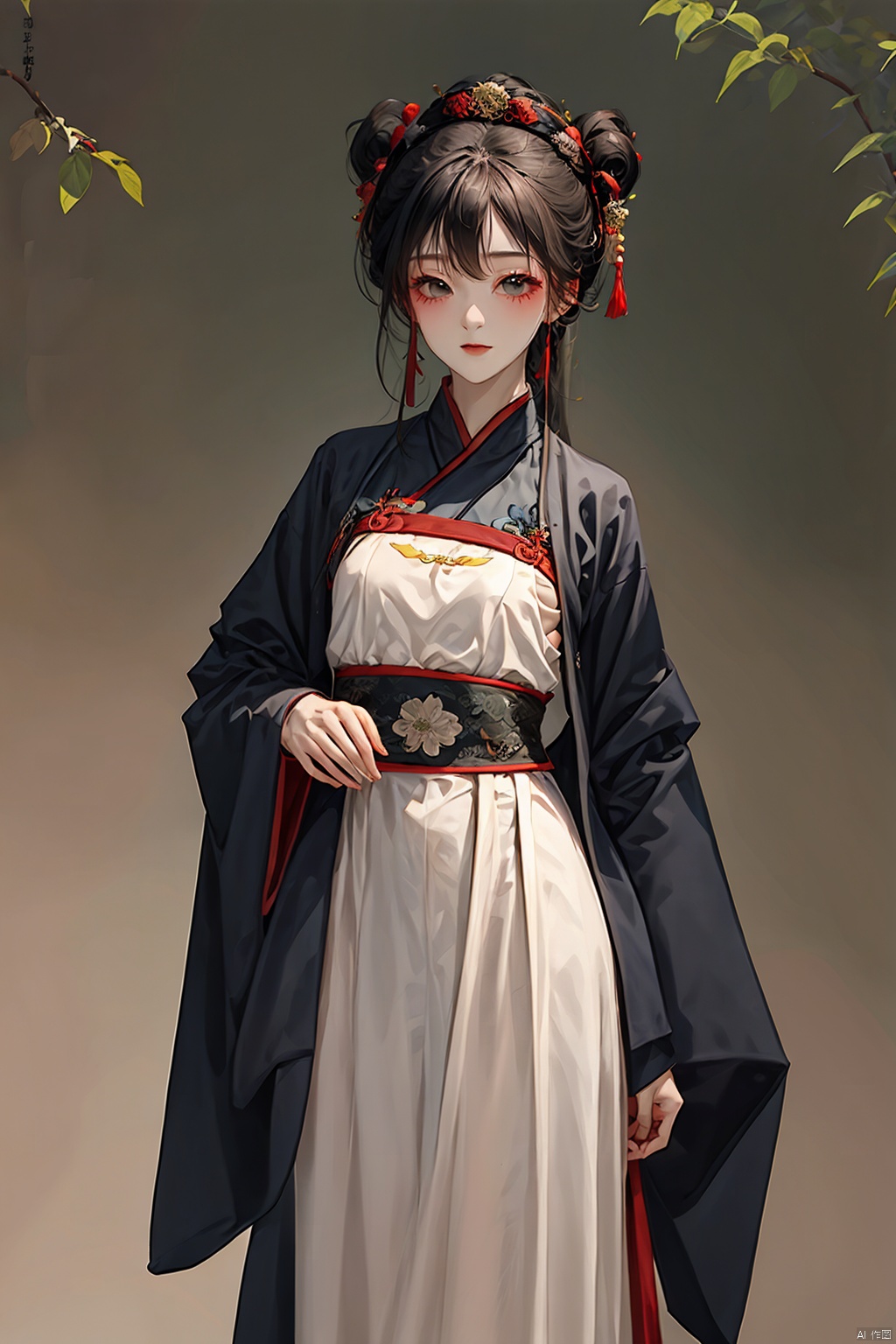  1girl, faxa, yinyou,yinyou color, liuti, sifang, zhandounvpu, wuxia, as girl, hanfu, NVZ