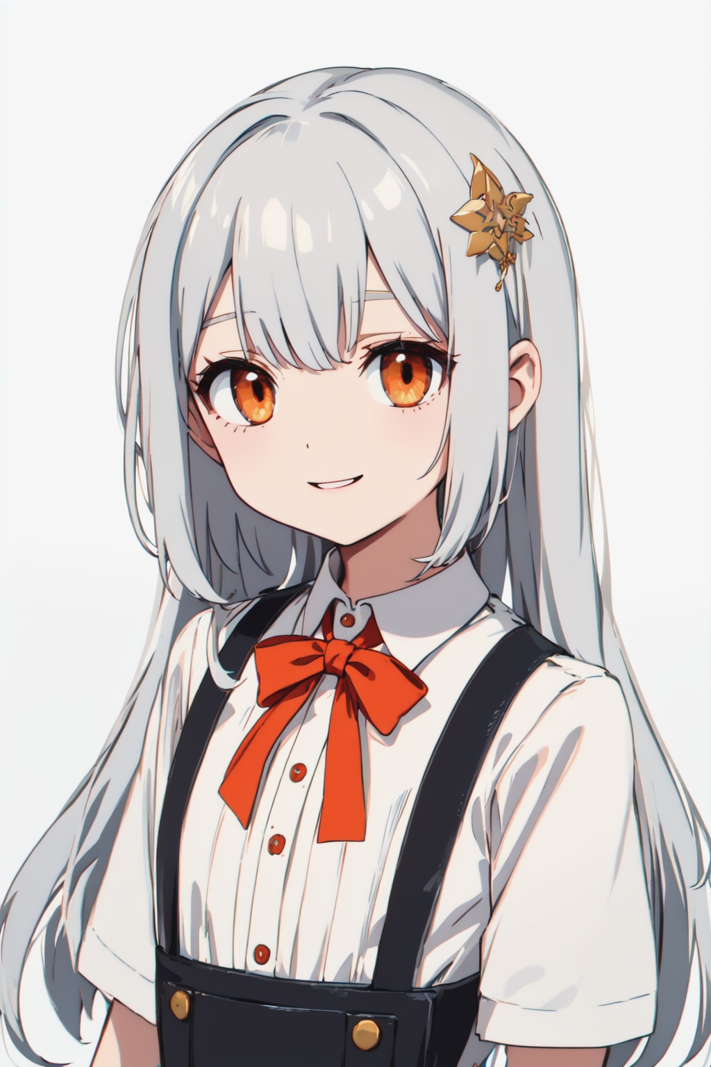 1 girl,  solo,  orange eyes on Tensor.Art