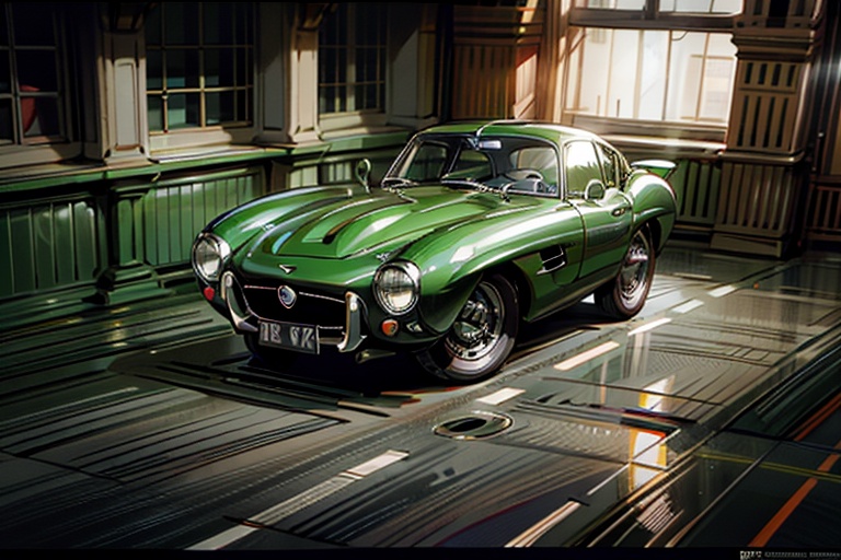 car,  sports car,  green car on Tensor.Art