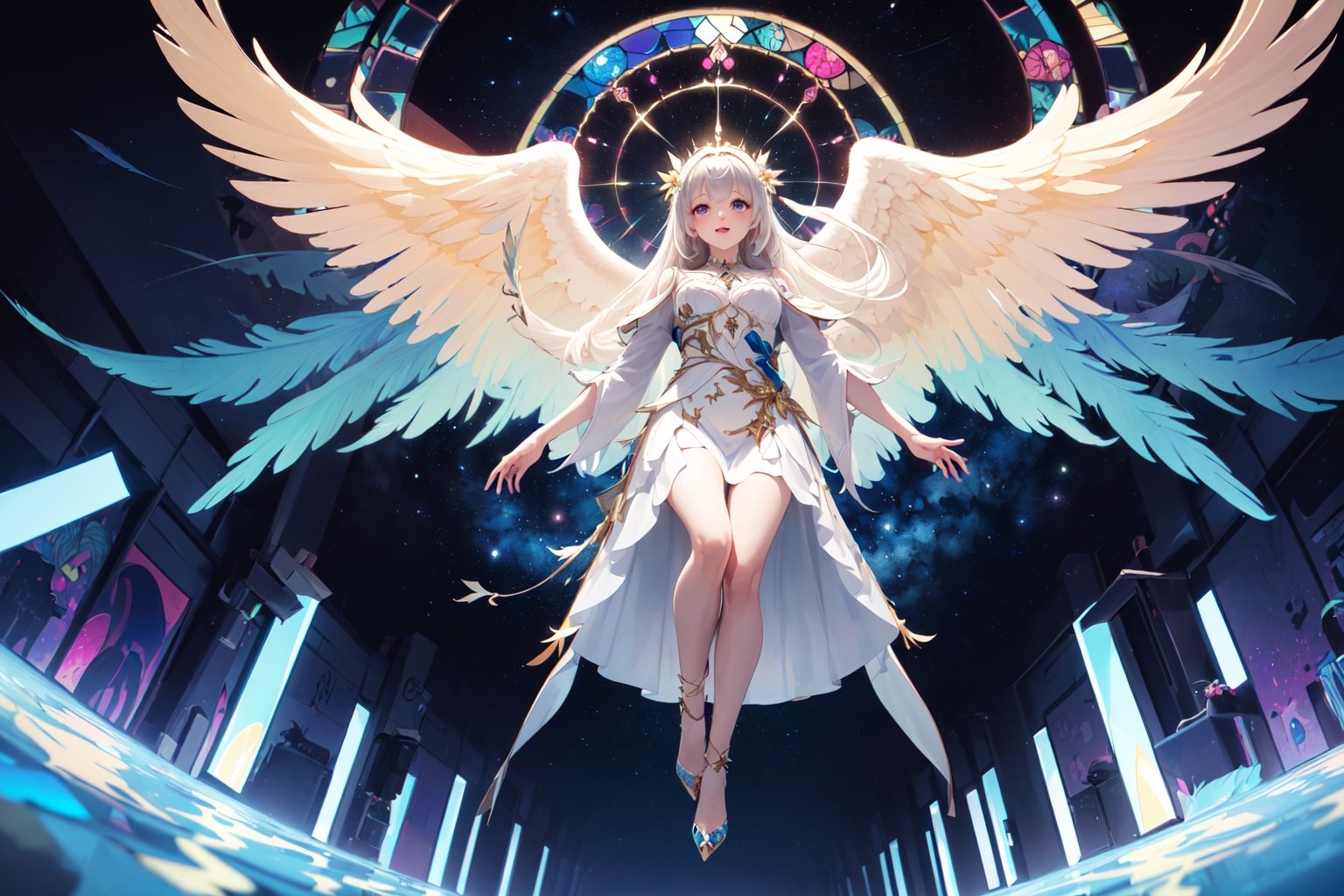 one girl,  angel Descending, on Tensor.Art