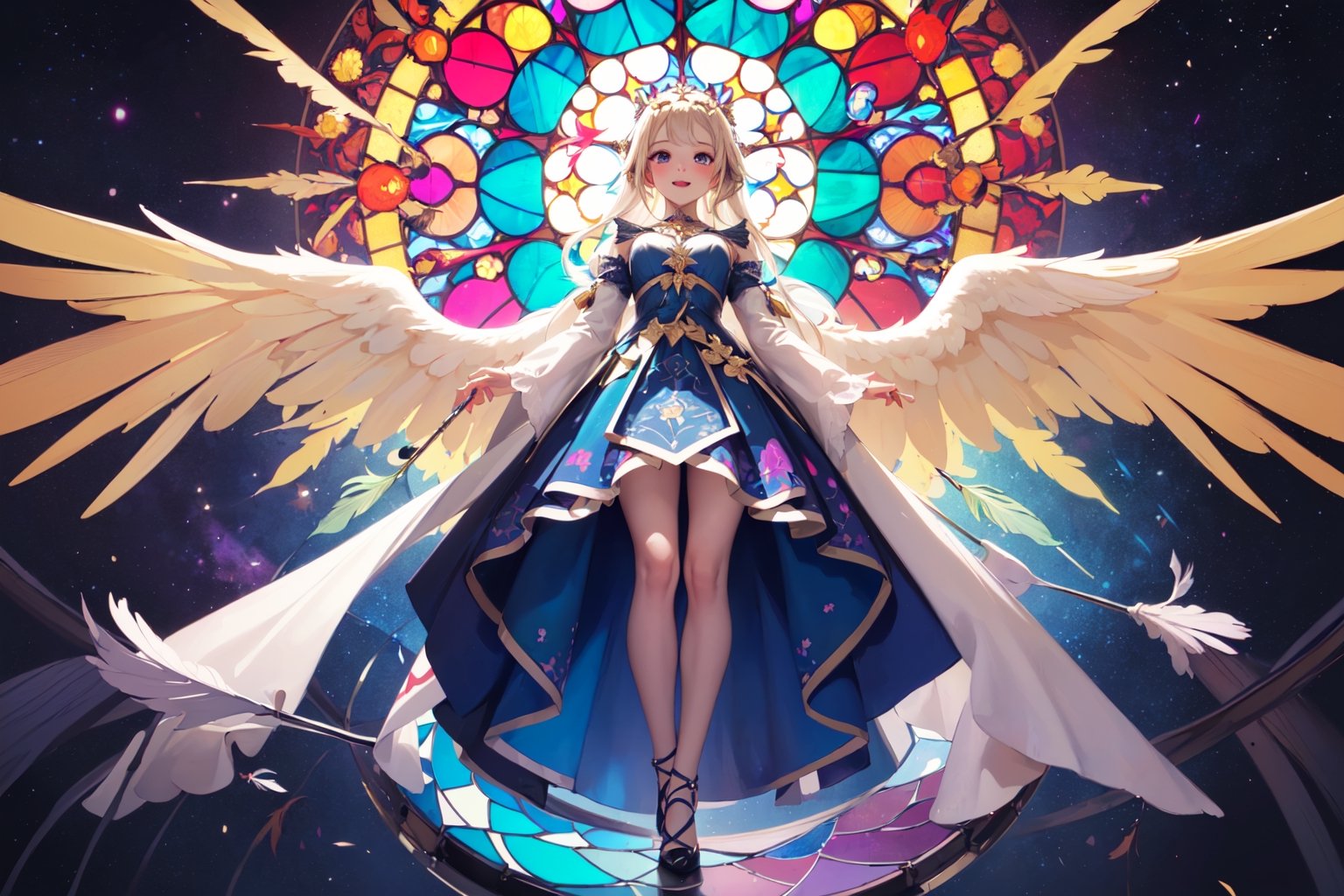 one girl,  angel Descending, on Tensor.Art