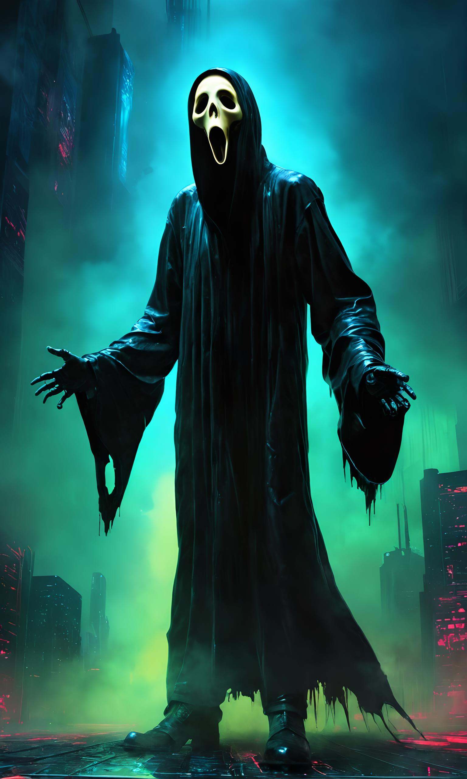 cyberpunk style,  mysterious fog,  biolumiscent on Tensor.Art