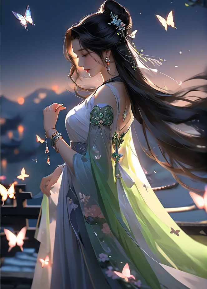 masterpiece,  best quality1girl,  black hair on Tensor.Art