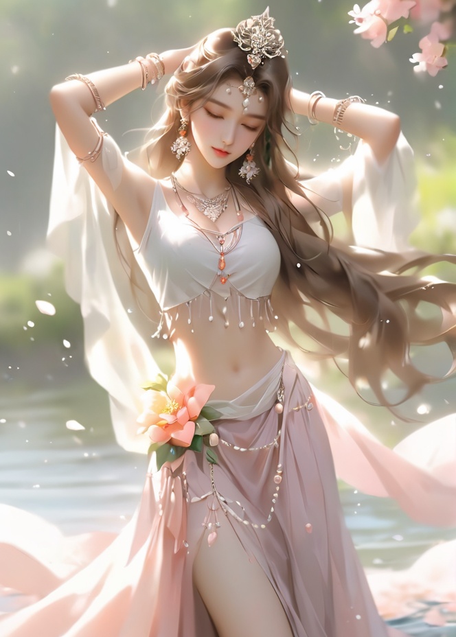 masterpiece,  best quality1girl,  arm up on Tensor.Art