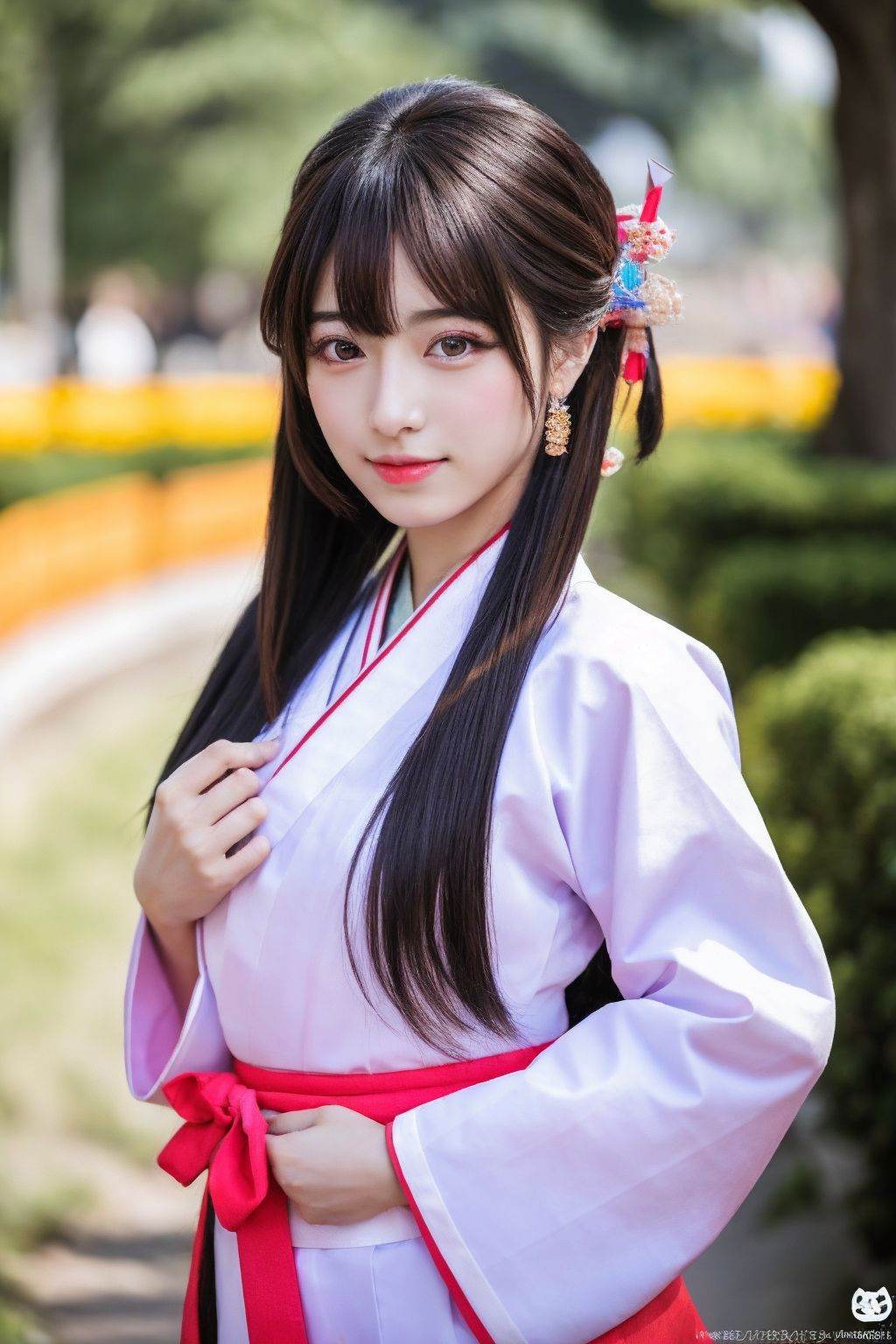 photo of a beautiful japanese kpop idol in a hanbok sony a7r on Tensor.Art