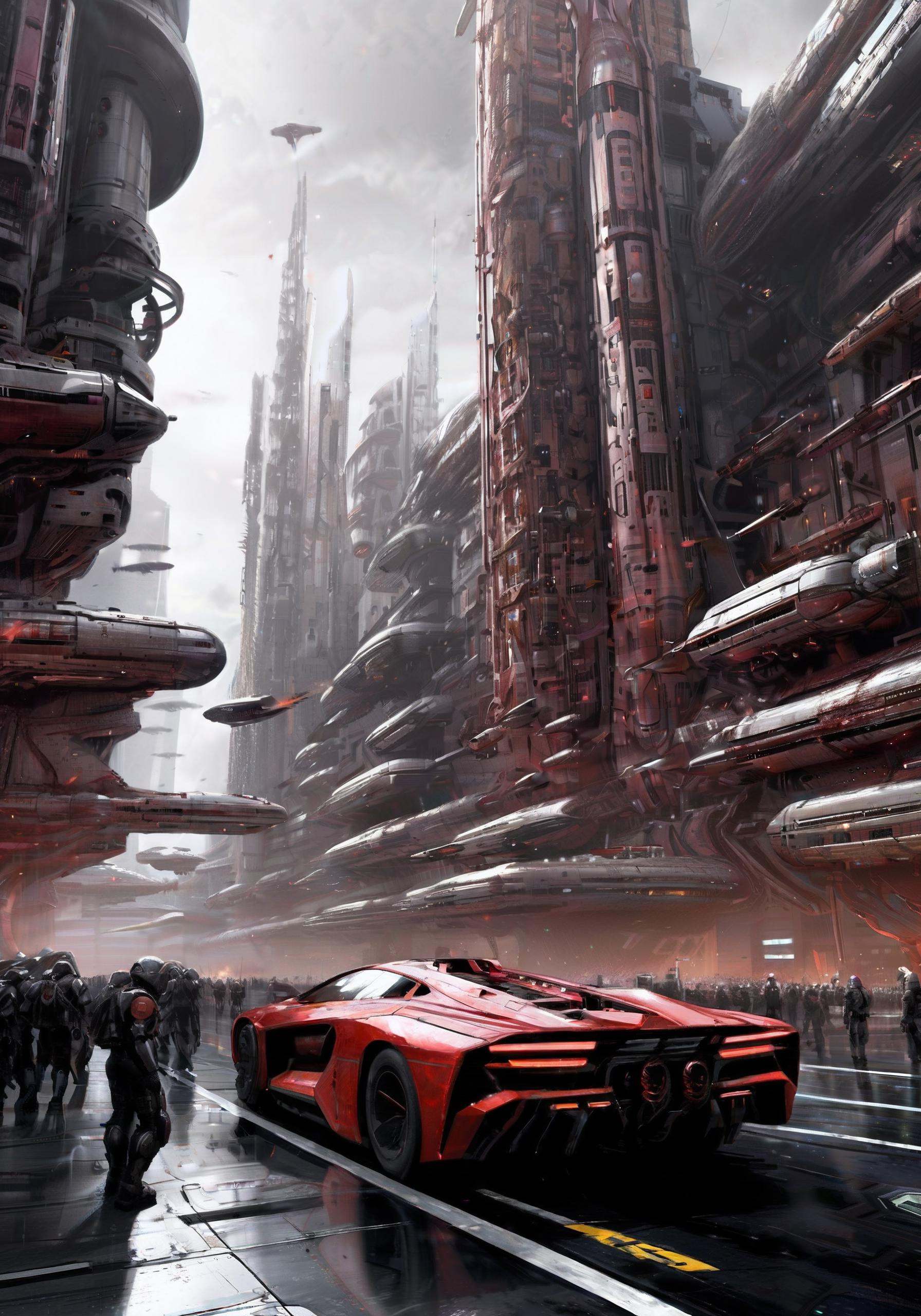 HD,  ultra fine machinery,  blood and black on Tensor.Art
