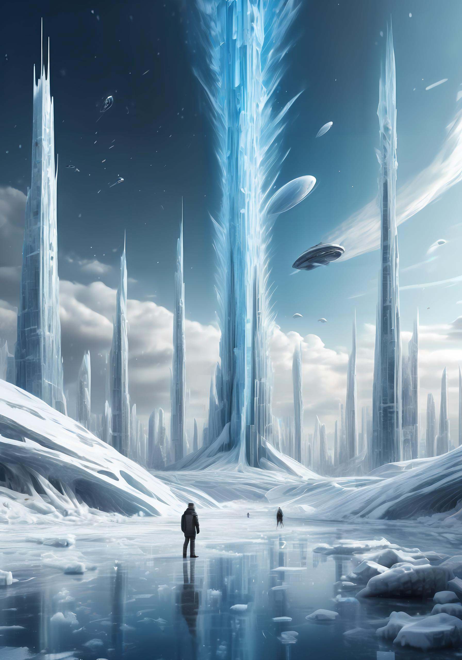(ultra-high precision detail),  8k,  ice on Tensor.Art