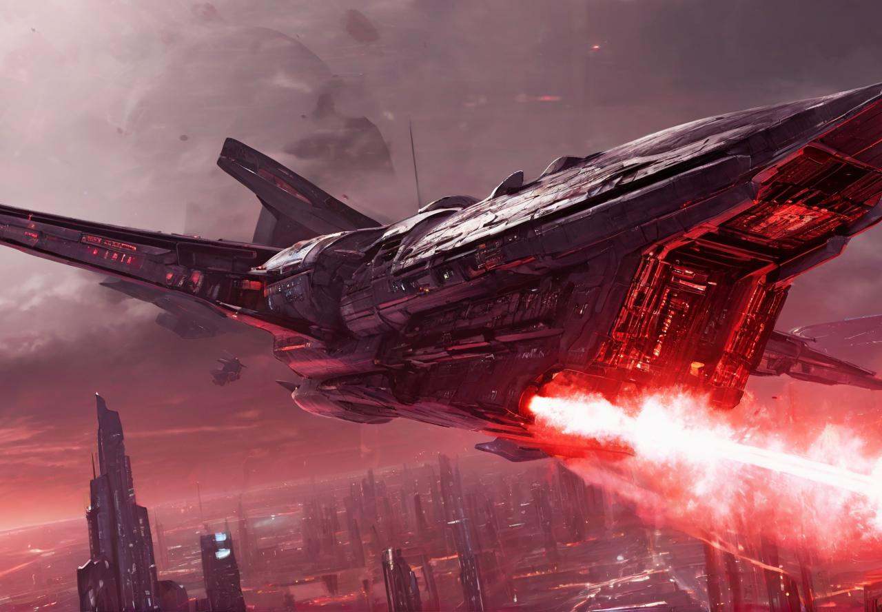 HD,  blood and black,  sci-fi on Tensor.Art