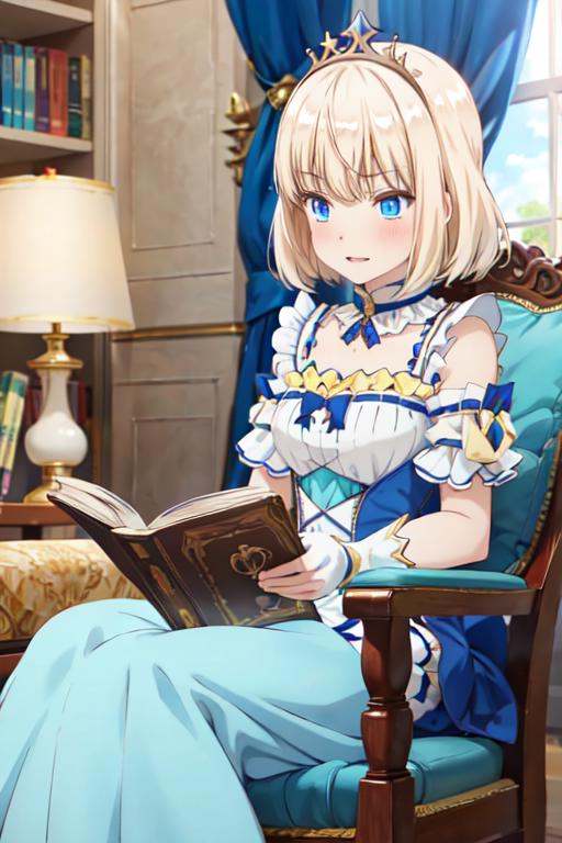 animemia,  sitting,  read a book on Tensor.Art