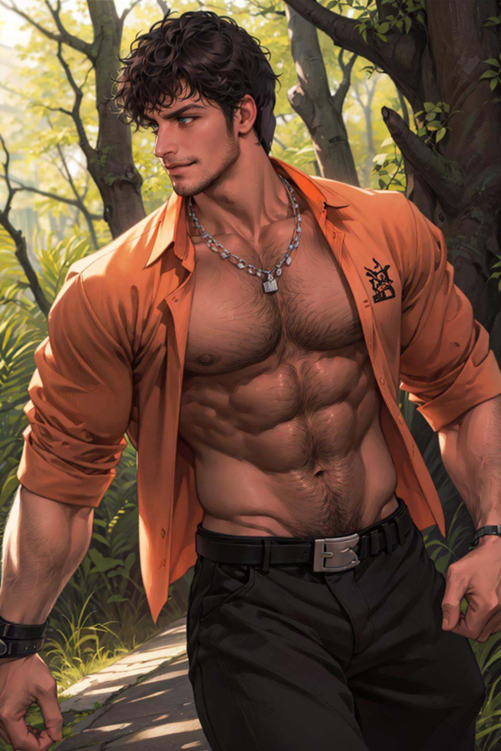FlynnRider,  1guy,  necklaces on Tensor.Art