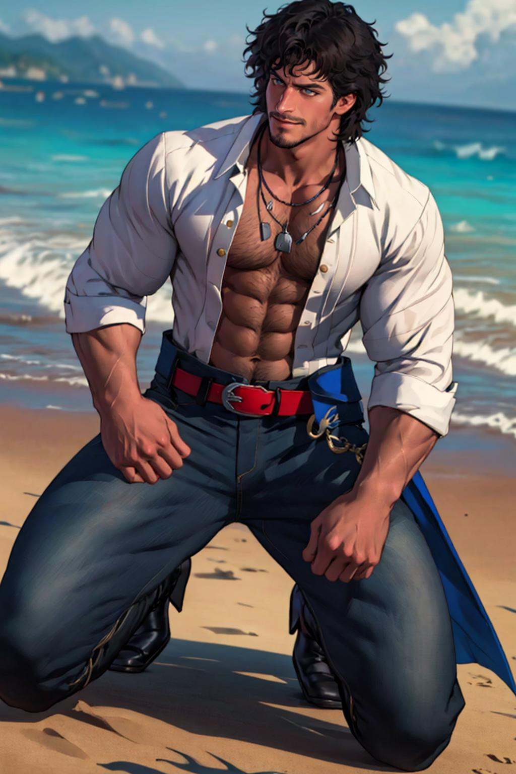 FlynnRider,  1guy,  necklaces on Tensor.Art