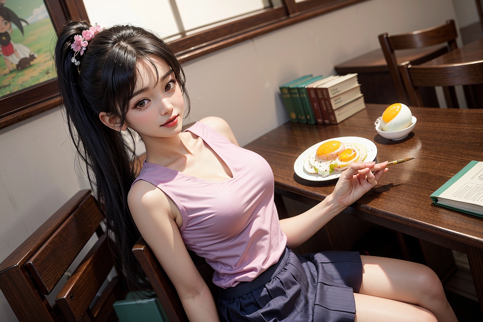 masterpiece,  1girl,  medium breasts on Tensor.Art