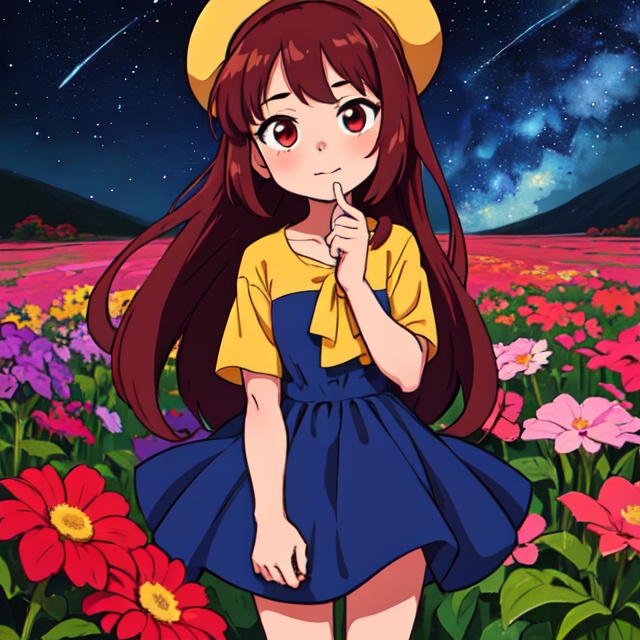 Close-up shot,  an Anime little girl wearing a white glass ,  standing on the land on Tensor.Art