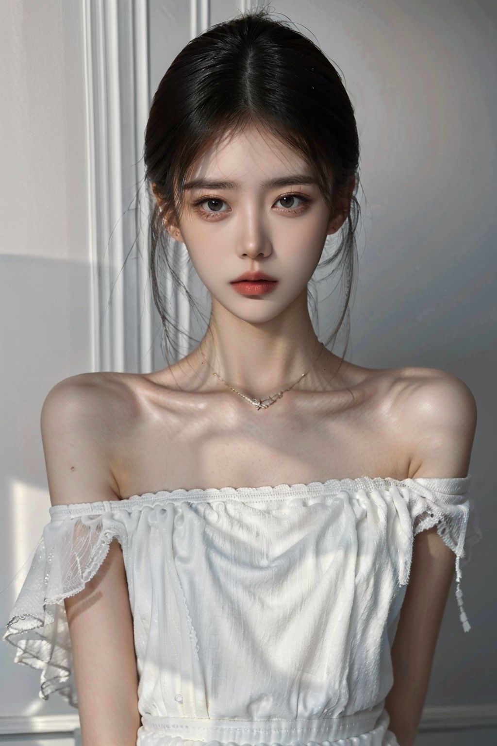 1girl,solo,red smoke,blue smoke.jewelry,earrings,long hair,flowerr,dress,looking at viewer,lips,upper body,black hair,bare shoulders,makeup,floating hair,s,ray_traycing,best quality,masterpiece,magazine cover,cinematic_lighting,<lora:繁星若梦Starry Dreams:0.7>,(full body:0.8),<lora:硝子-10:0.7>,