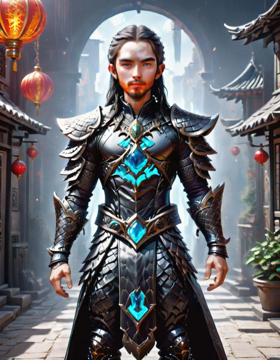 maLe Retirement age Ripped,  Central Asian,  Gray eyes on Tensor.Art