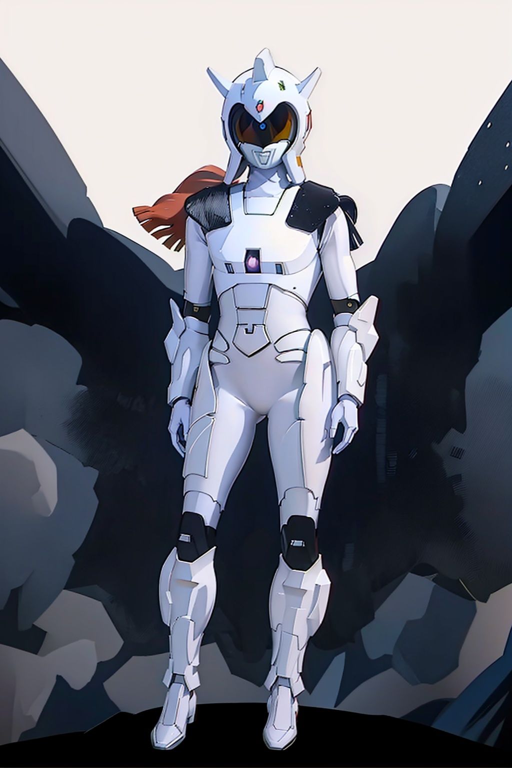 (masterpiece:1.3), (the best quality:1.2), (super fine illustrations:1.2), (Masterpiece), high quality, high detail,((white background:1.2)), looking at viewer, (SOLO:1.4),outline,,simple background,mecha,robot,breastplate,armor,shoulder armor,gauntlets,cover,mask,helmet