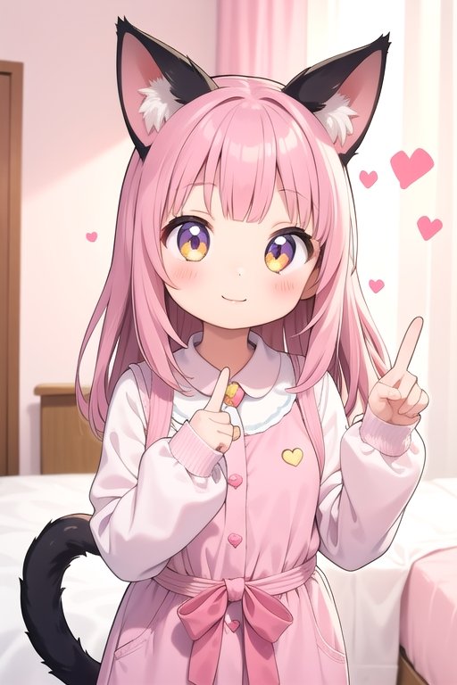 1girl,  cat girl,  animal ears on Tensor.Art