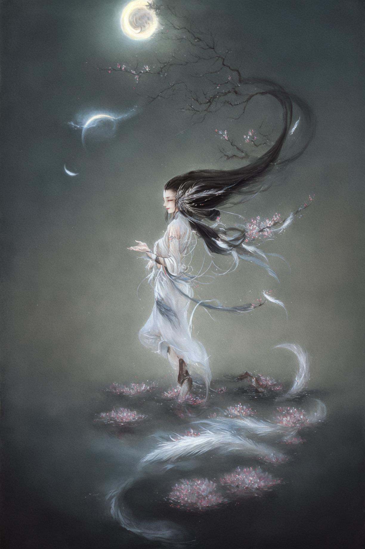 shanze,  moon,  cloud on Tensor.Art