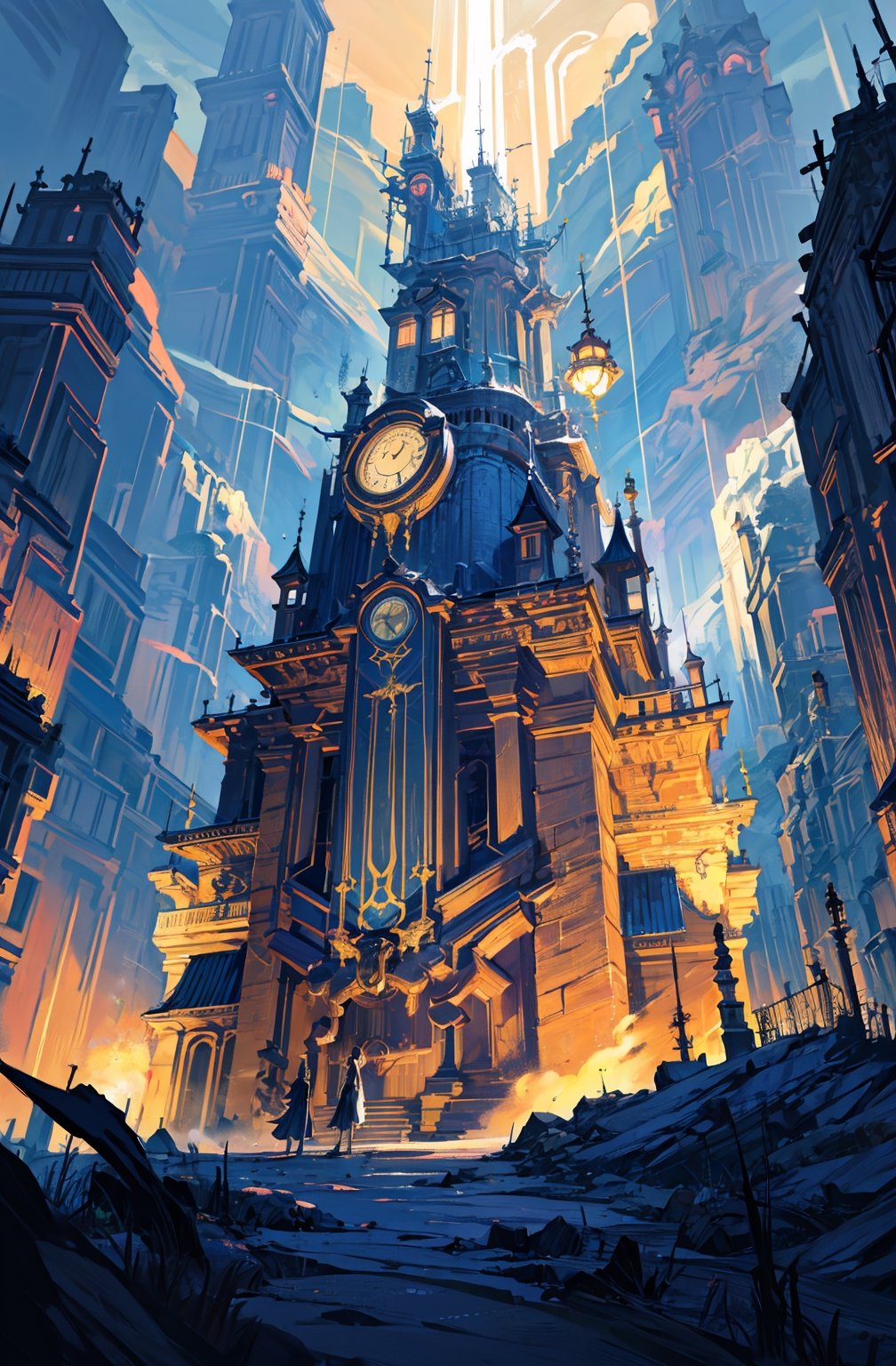 A forbidden castle high up in the mountains, (intricate details:1.12), hdr, (intricate details, hyperdetailed:1.15), (natural skin texture, hyperrealism, soft light, sharp:1.2), game art, key visual, surreal