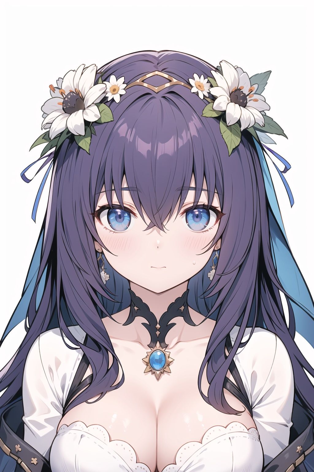 flower,  lily_\(flower\),  white_flower on Tensor.Art